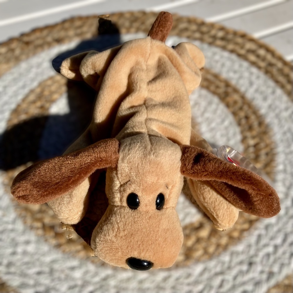 TY Beanie Baby .. Bones the Dog .. MWMT